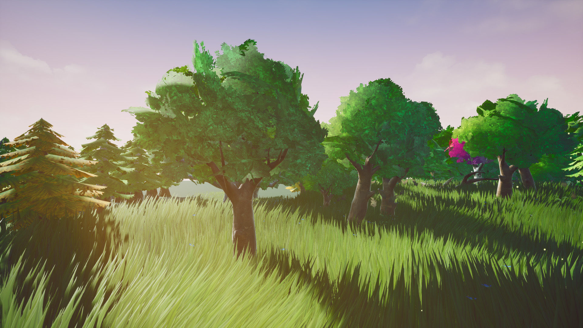 Stylized Foliage And Trees - Unreal Engine 4 Low-poly 3D model_7