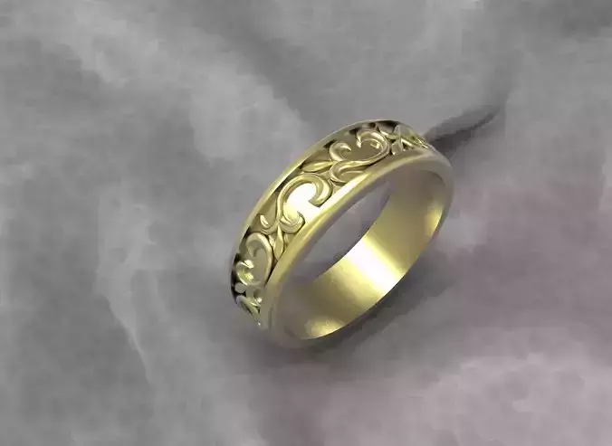 Ring with ornament