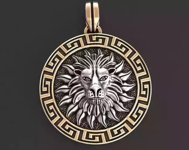 Pendant of the solar lion in the Greek style 344