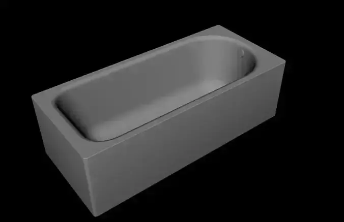 Bath 8 3D Model bathtub