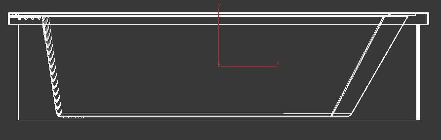 Bath 7 3D Model bathtub Low-poly 3D model_2