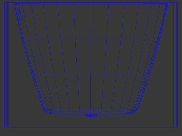 Bath 9 3D Model bathtub Low-poly 3D model_3