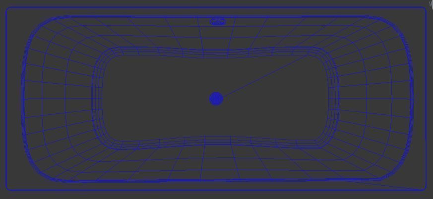 Bath 9 3D Model bathtub Low-poly 3D model_4