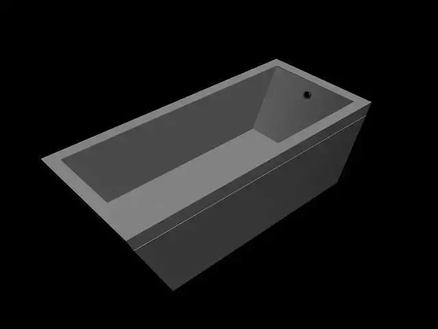 Bath 3 3D Model bathtub Low-poly 3D model