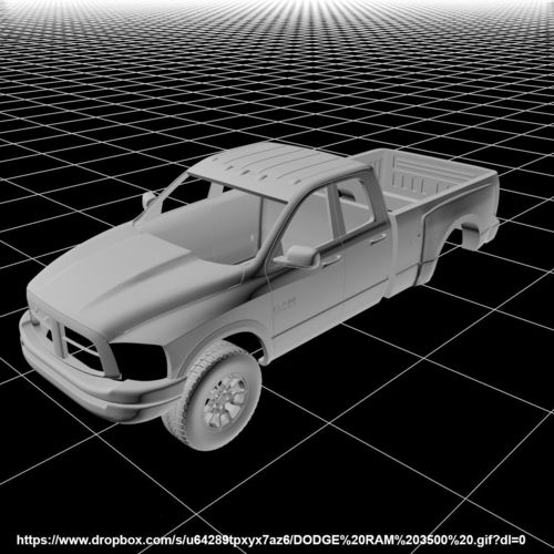  DODGE RAM 3500  3D print model