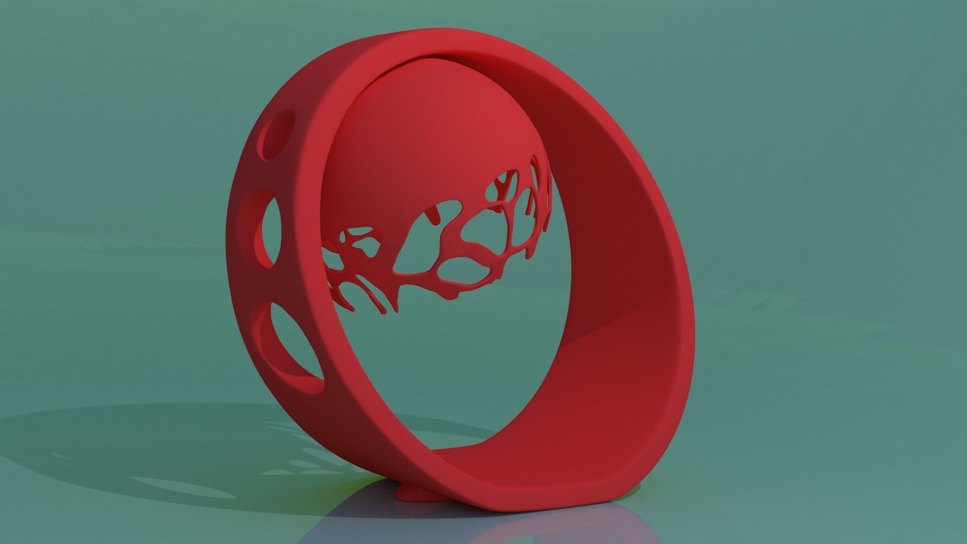 desktop lamp 3D print model_0