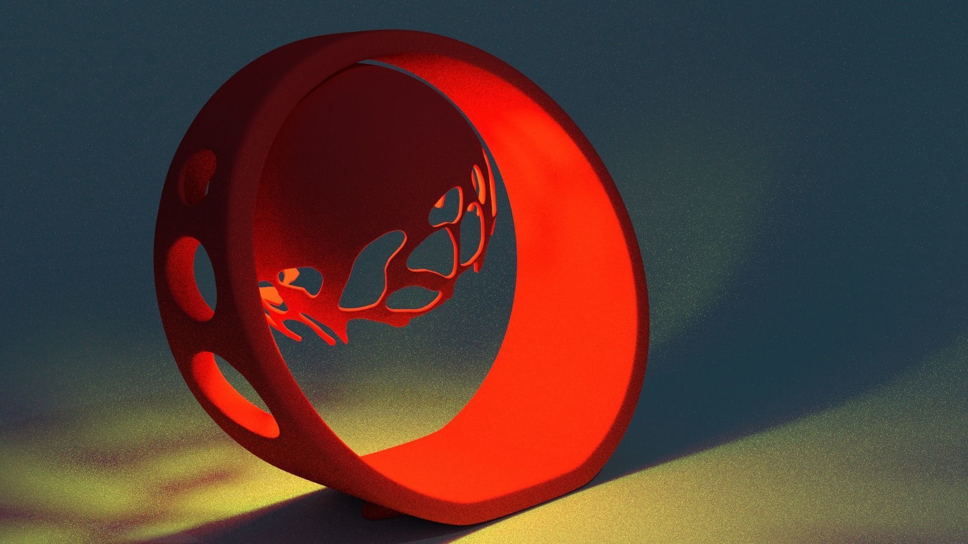 desktop lamp 3D print model_2