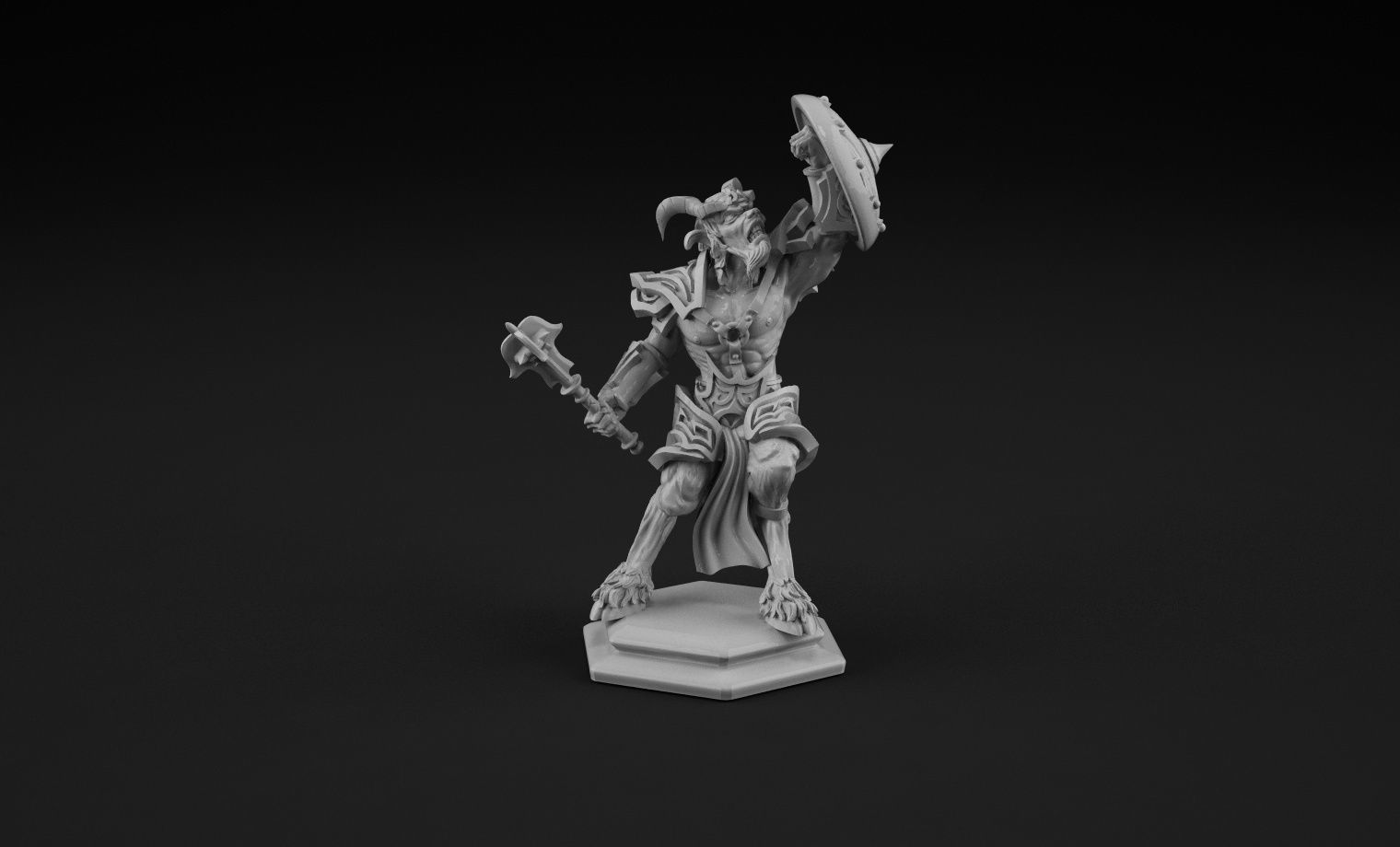 satyr soldier 3D print model_5