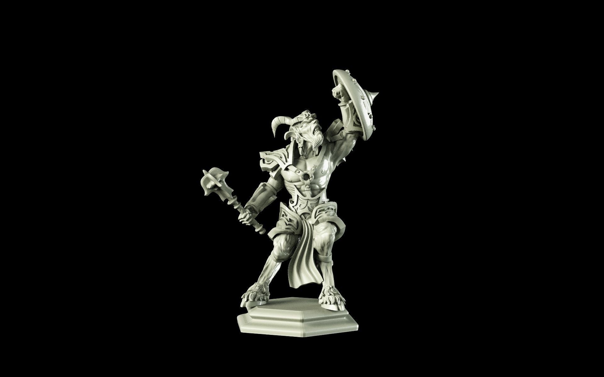 satyr soldier 3D print model_4