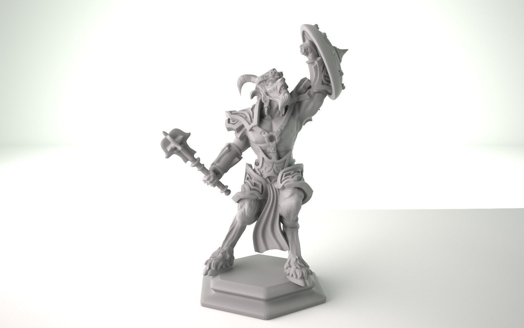 satyr soldier 3D print model_3