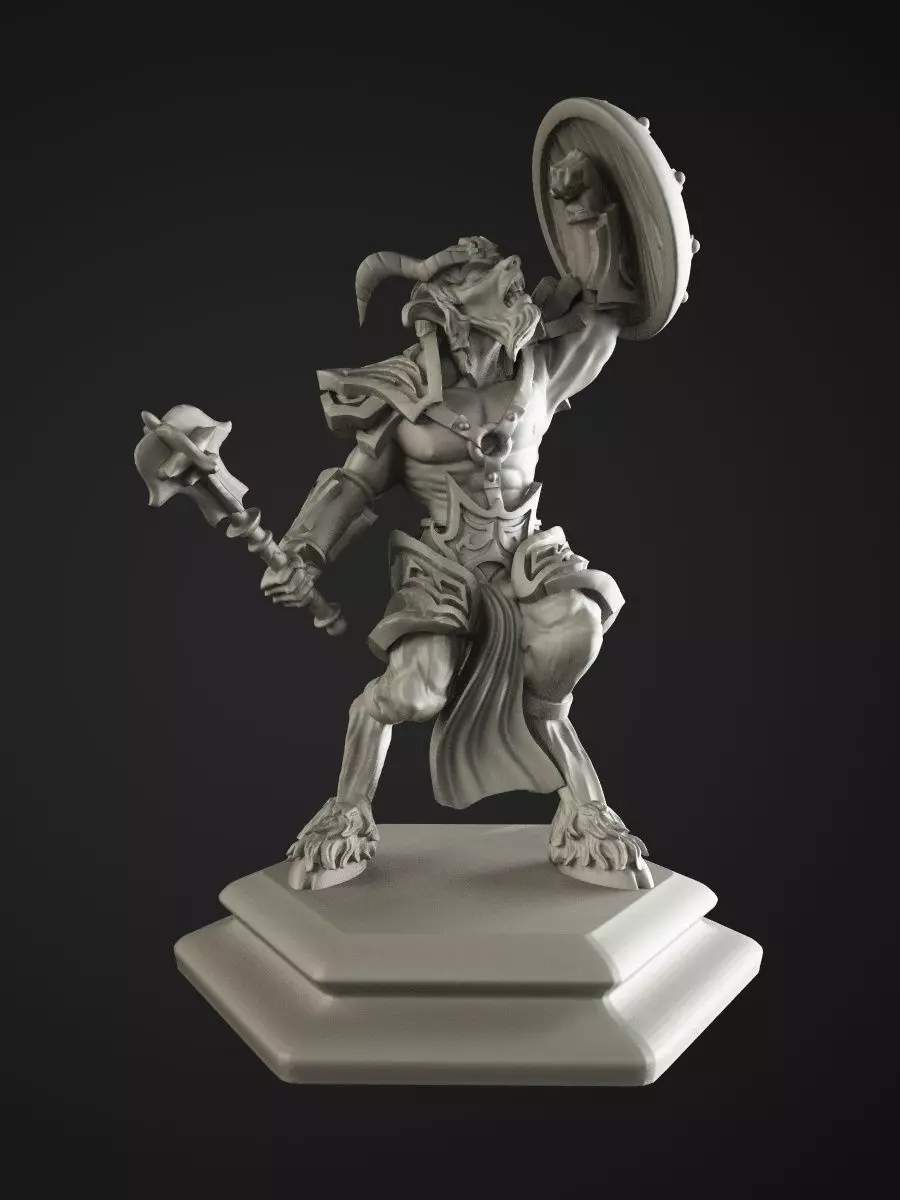 satyr soldier 3D print model_0