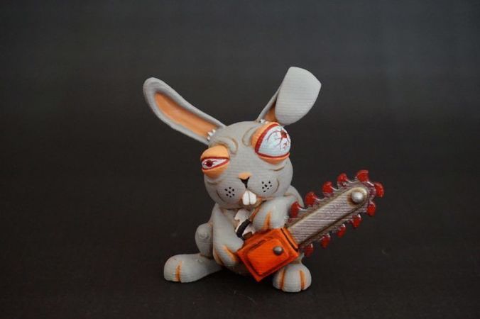 crazy rabbit 3D print model