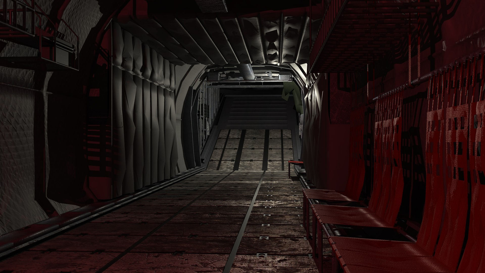 Military C-130 Low-poly 3D model_3