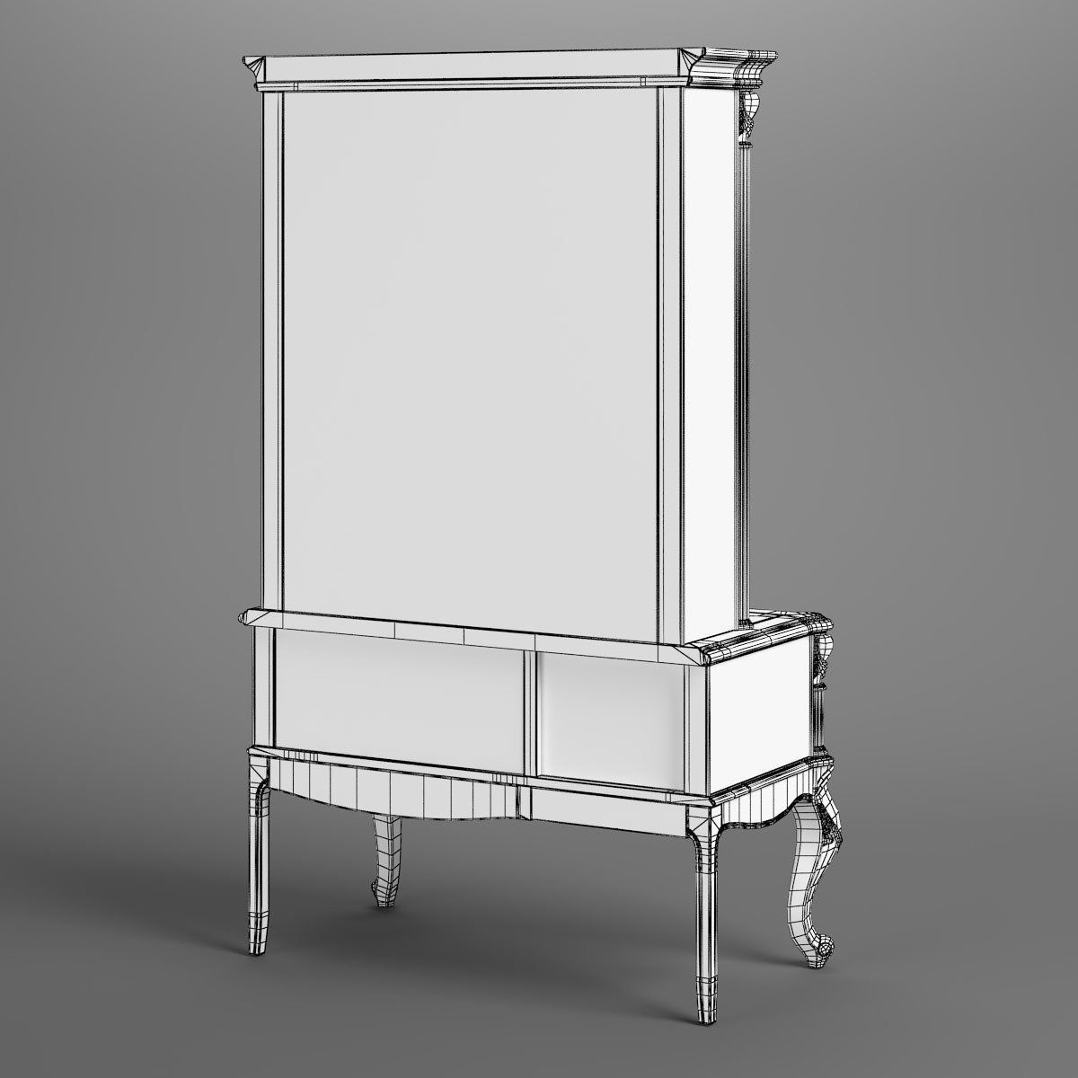 2670400 230-1 Carpenter Children Small desk with bookcase 3D model_7