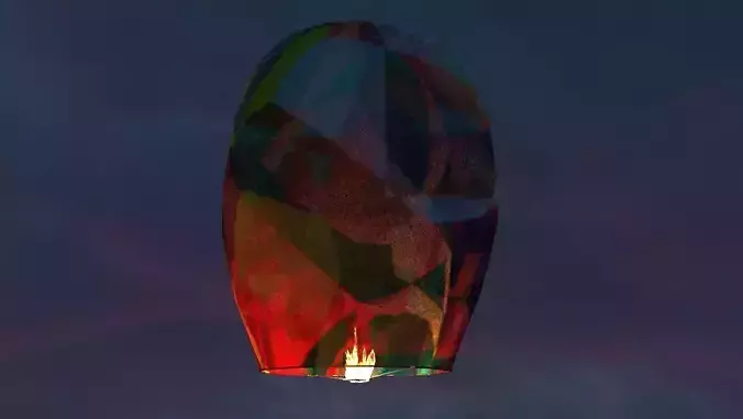 3d Laltain Kite Model Low-High poly Low-poly 3D model