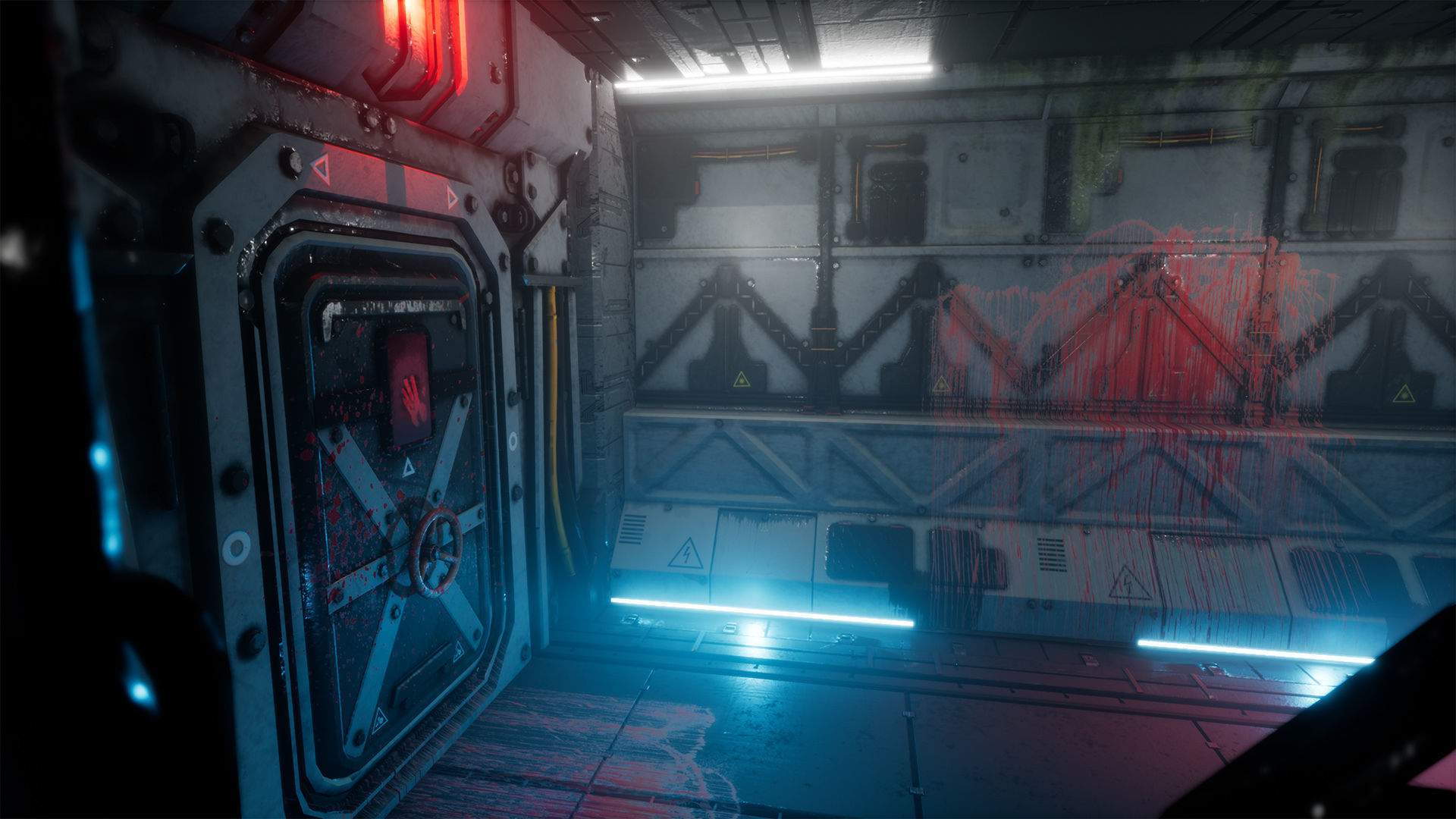 Pro-TEK Sci-Fi Horror Corridor in Space Low-poly 3D model_5