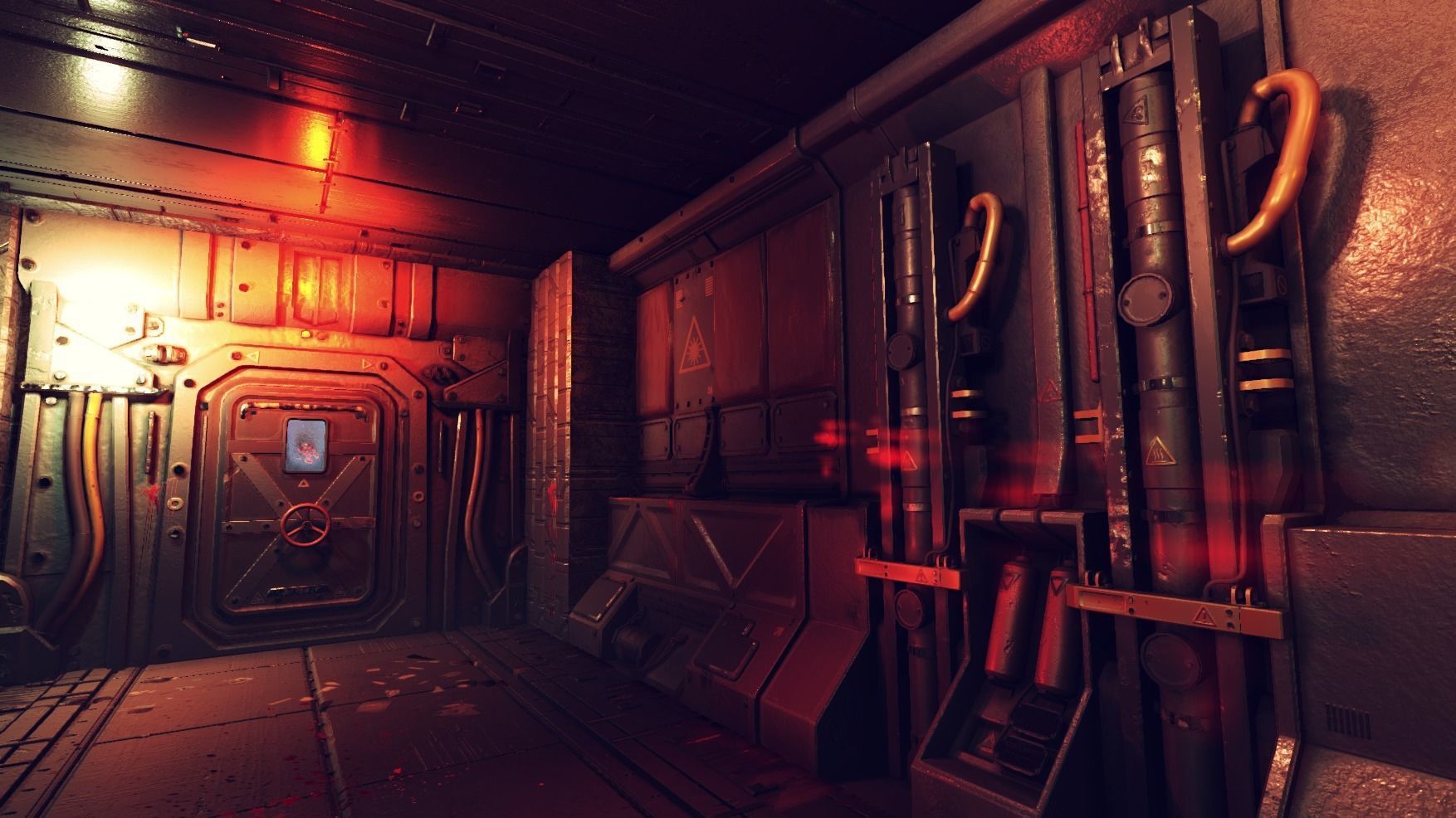 Pro-TEK Sci-Fi Horror Corridor in Space Low-poly 3D model_16