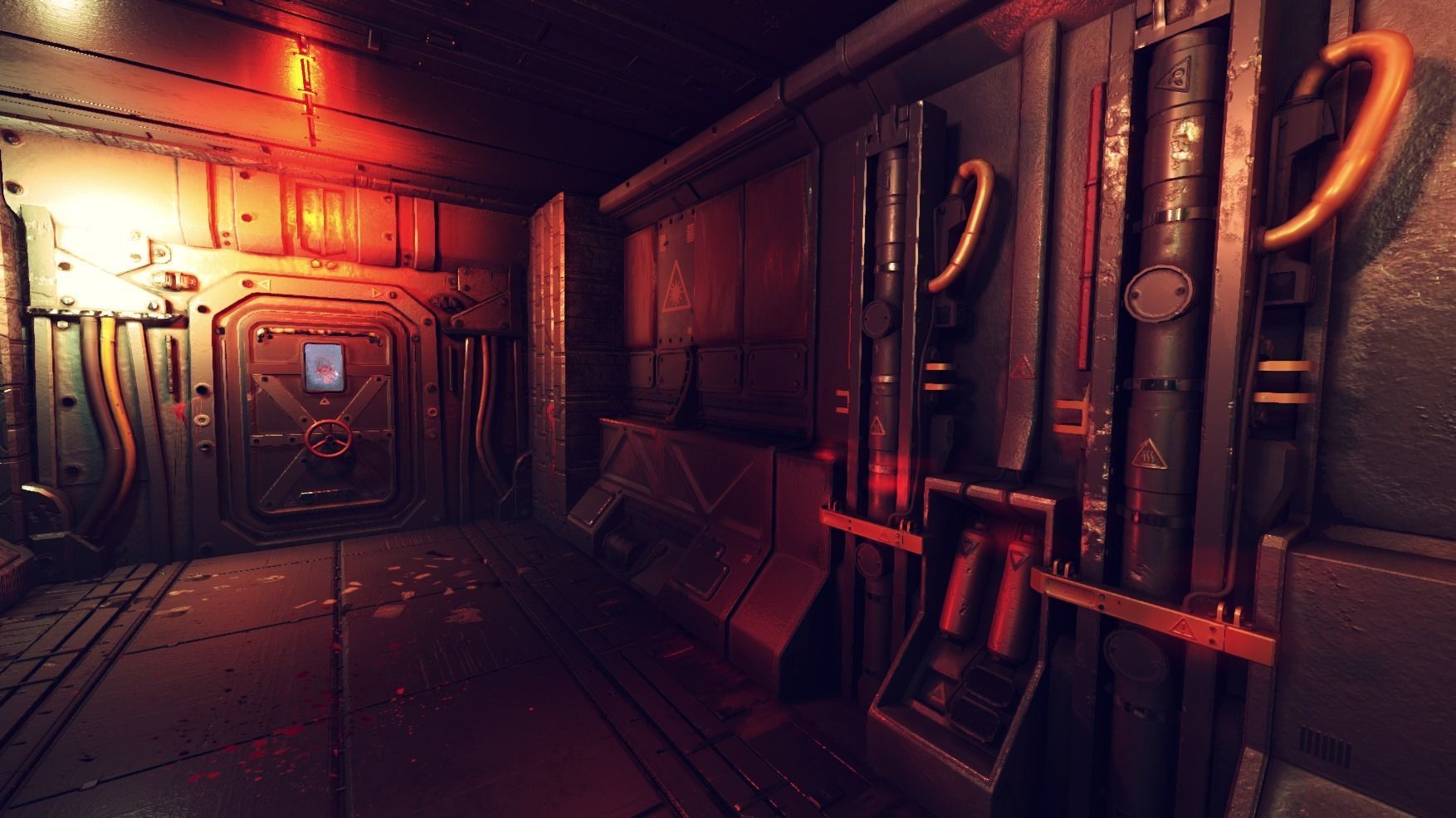 Pro-TEK Sci-Fi Horror Corridor in Space Low-poly 3D model_19
