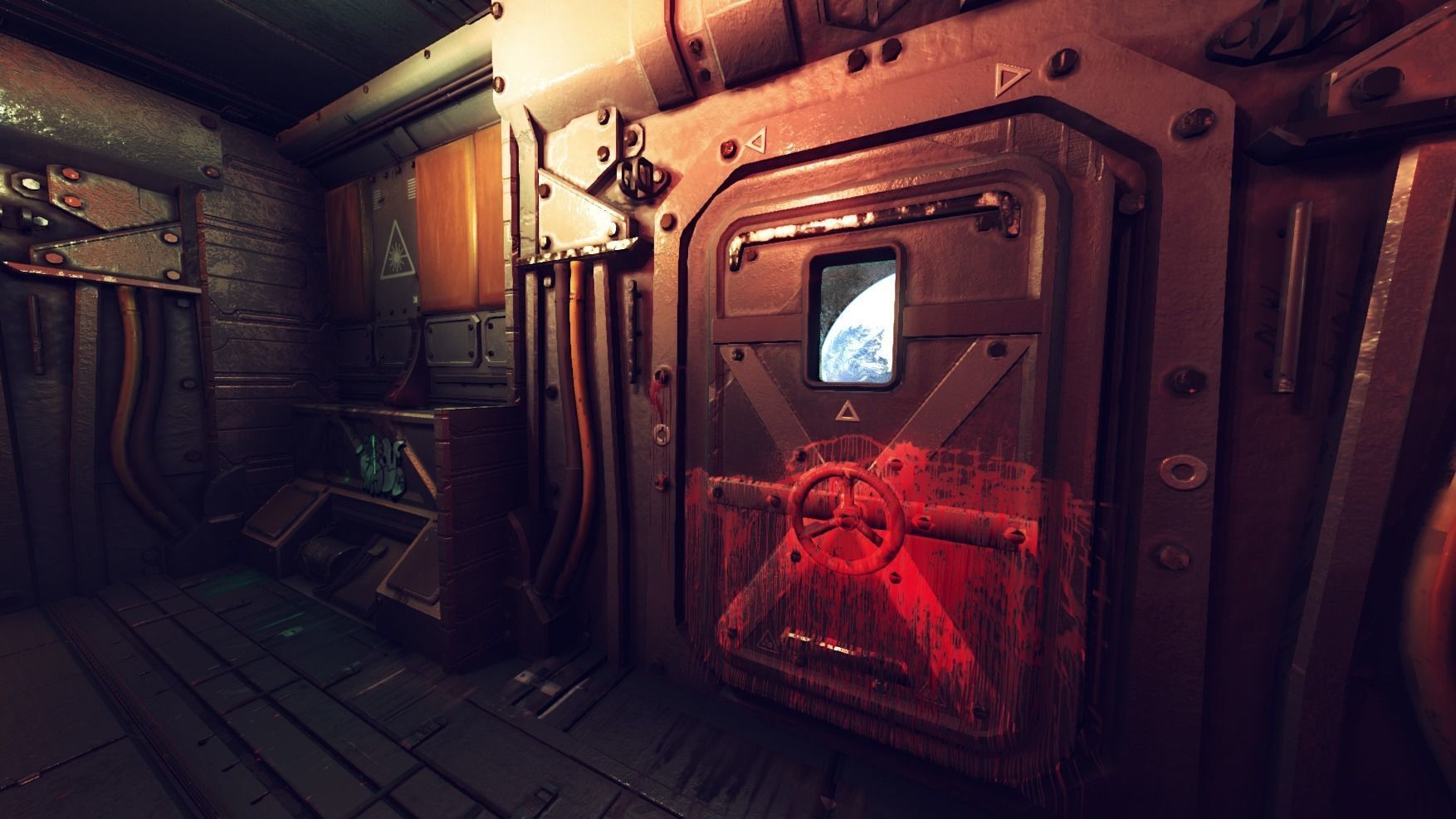 Pro-TEK Sci-Fi Horror Corridor in Space Low-poly 3D model_13