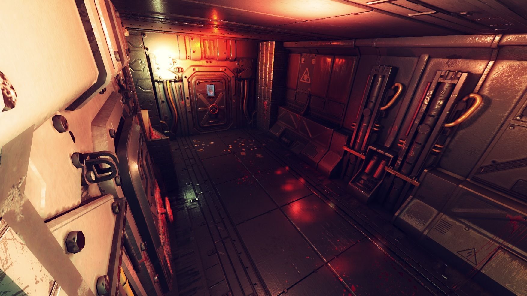 Pro-TEK Sci-Fi Horror Corridor in Space Low-poly 3D model_25