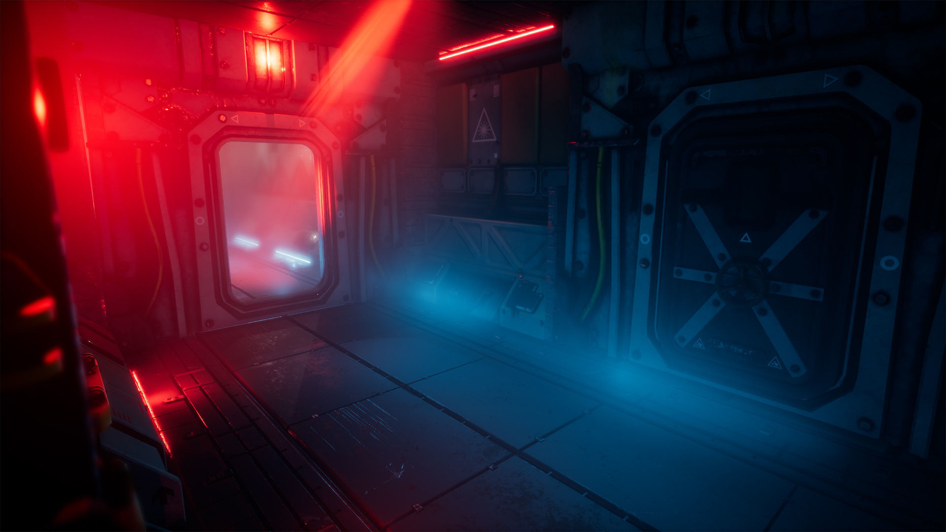 Pro-TEK Sci-Fi Horror Corridor in Space Low-poly 3D model_9