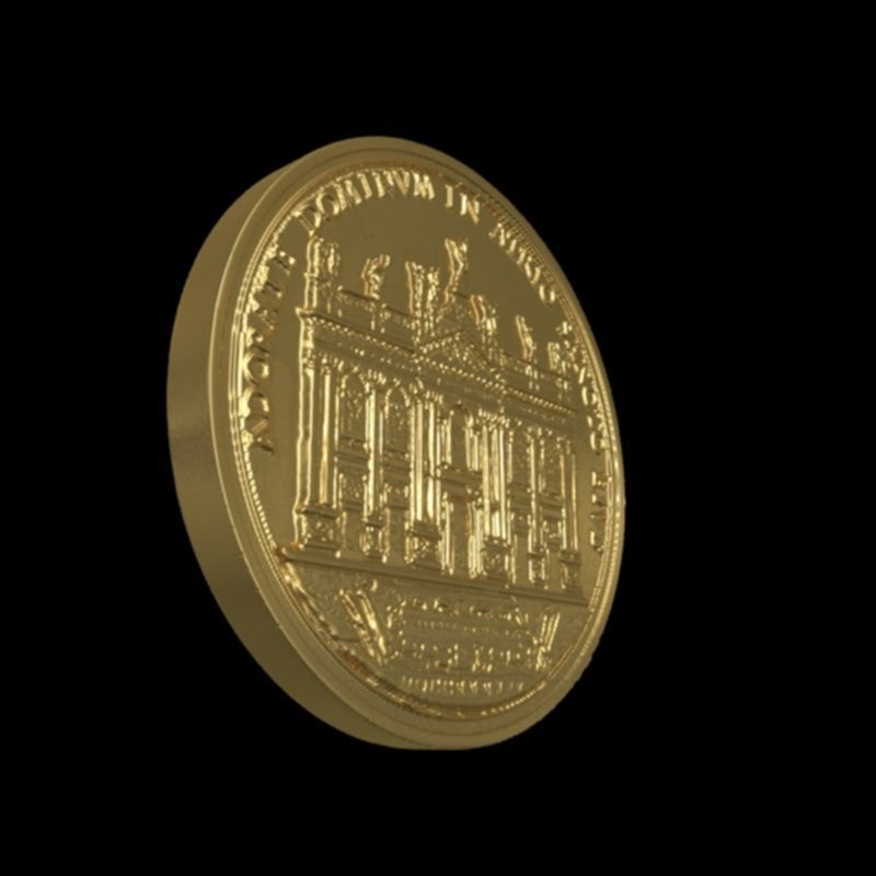 Vatican medalion 2 3D print model_5