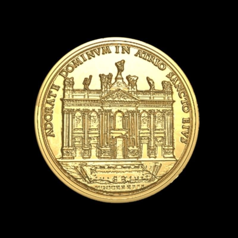 Vatican medalion 2 3D print model_1