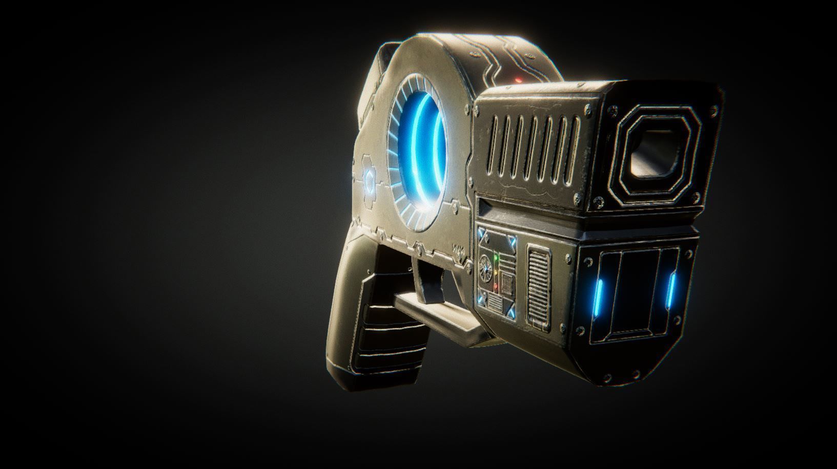 UKit Sci-Fi Weapons Low-poly 3D model_22