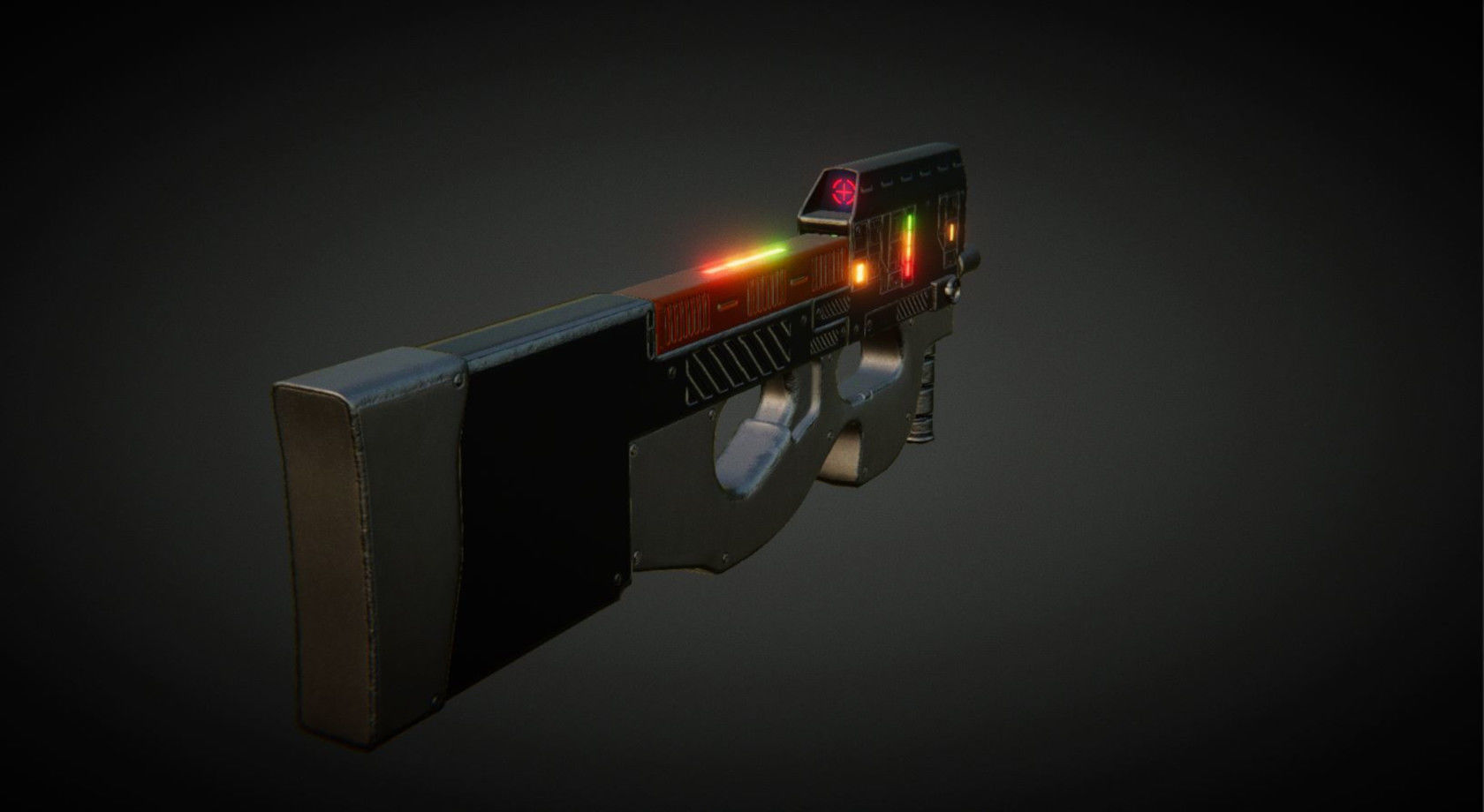 UKit Sci-Fi Weapons Low-poly 3D model_15