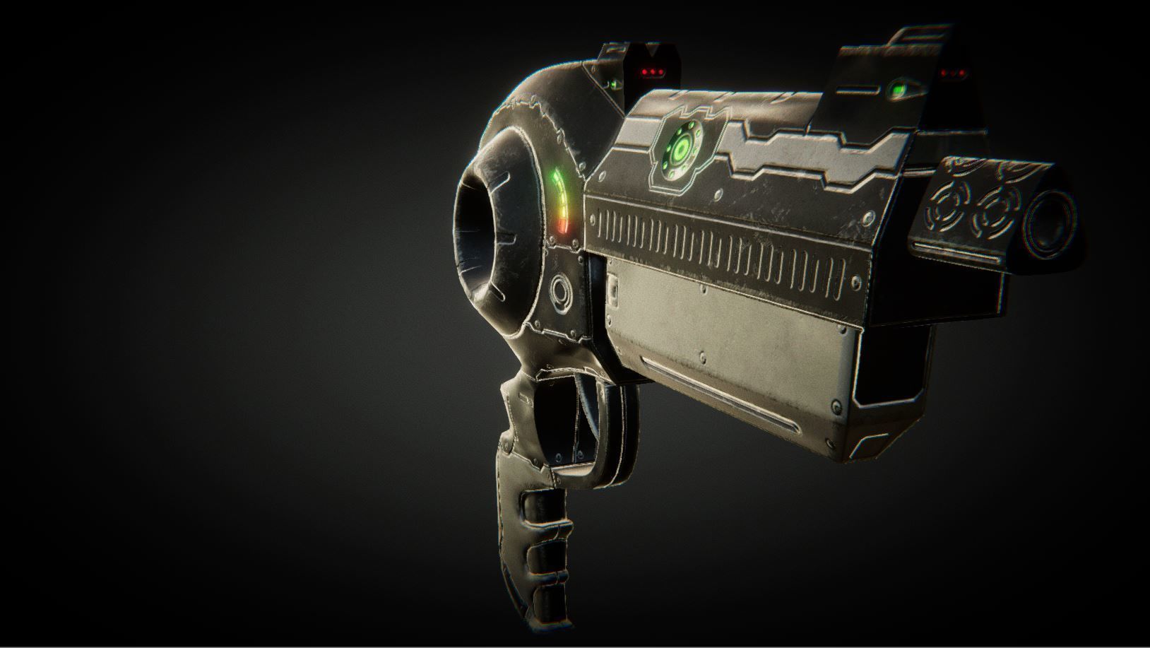 UKit Sci-Fi Weapons Low-poly 3D model_29