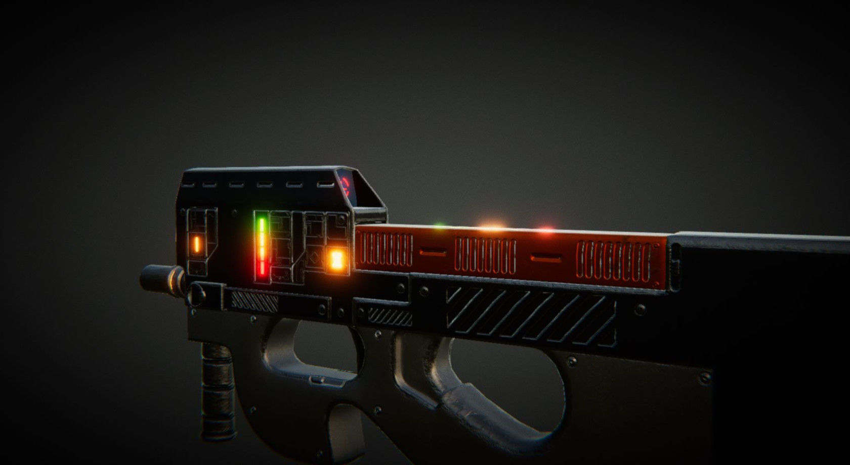 UKit Sci-Fi Weapons Low-poly 3D model_16