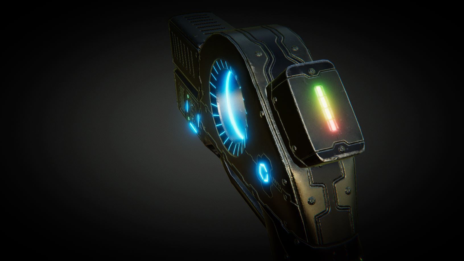 UKit Sci-Fi Weapons Low-poly 3D model_23