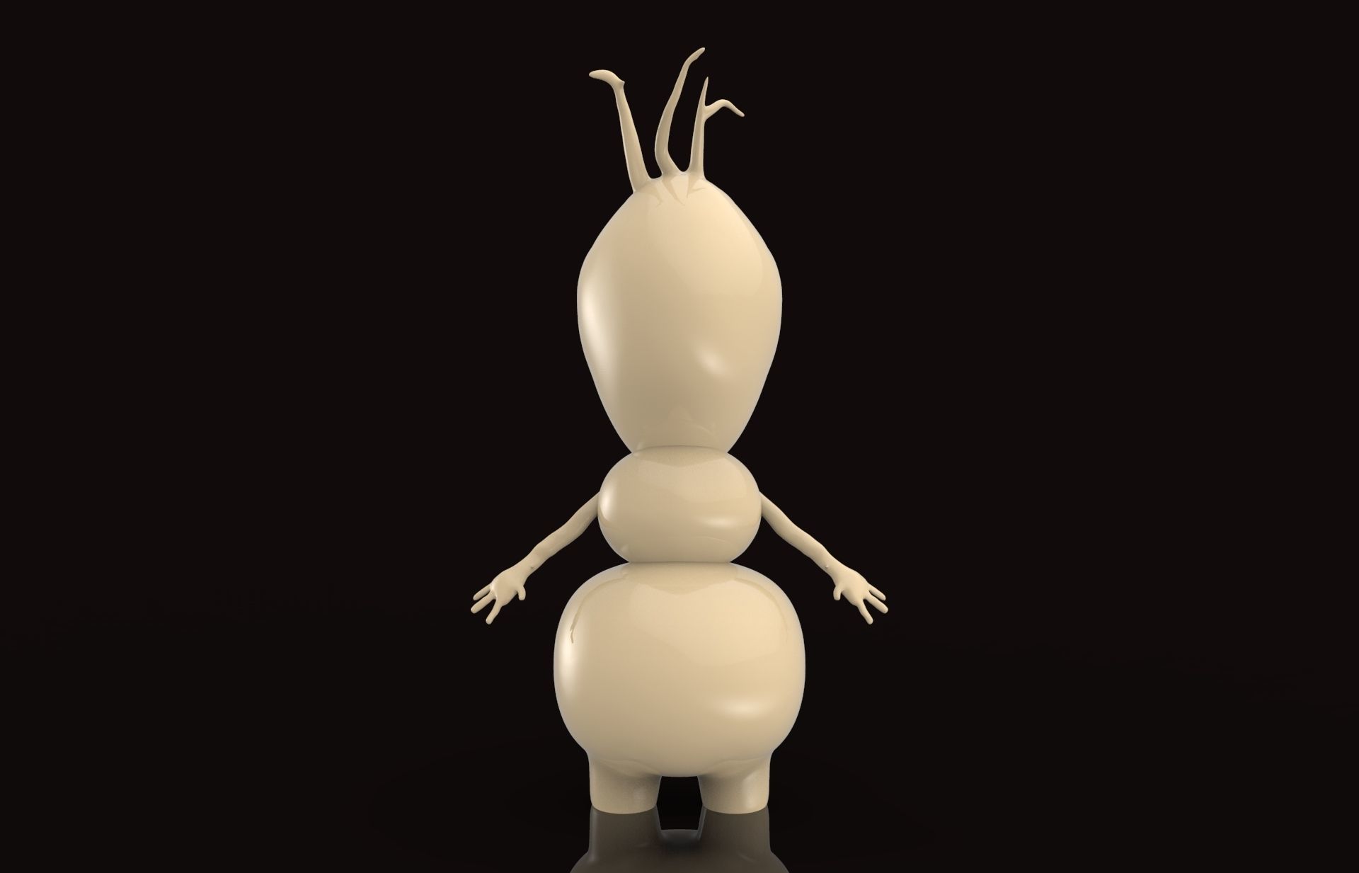 Olaf Toy 3D print model_3