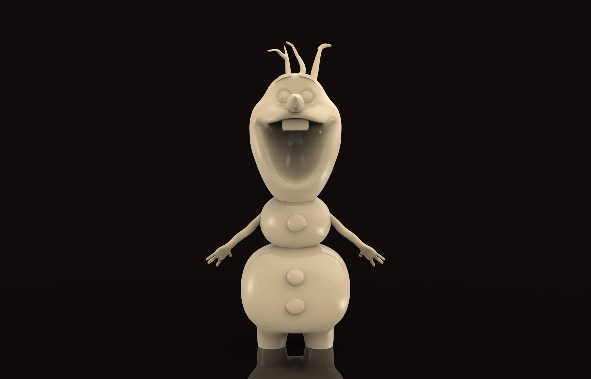 Olaf Toy 3D print model_2