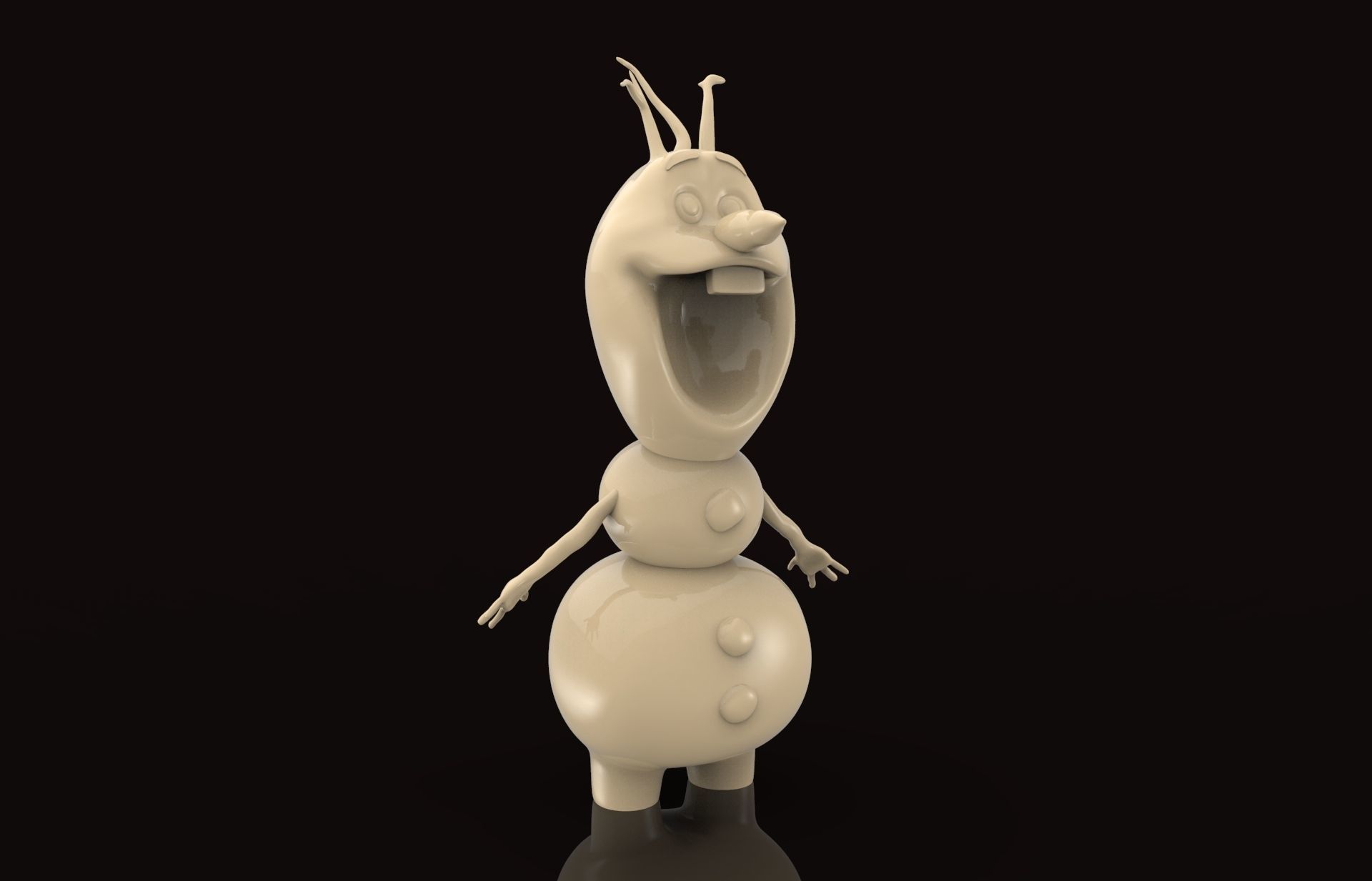Olaf Toy 3D print model_1
