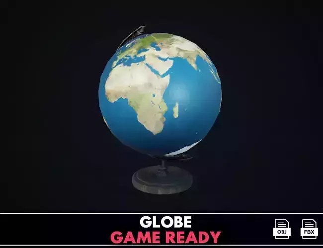 Globe Free low-poly 3D model