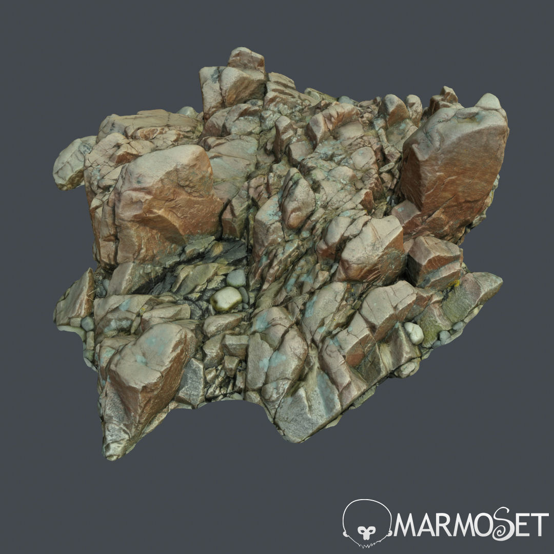 Cliff pack F bundle 3D model_35