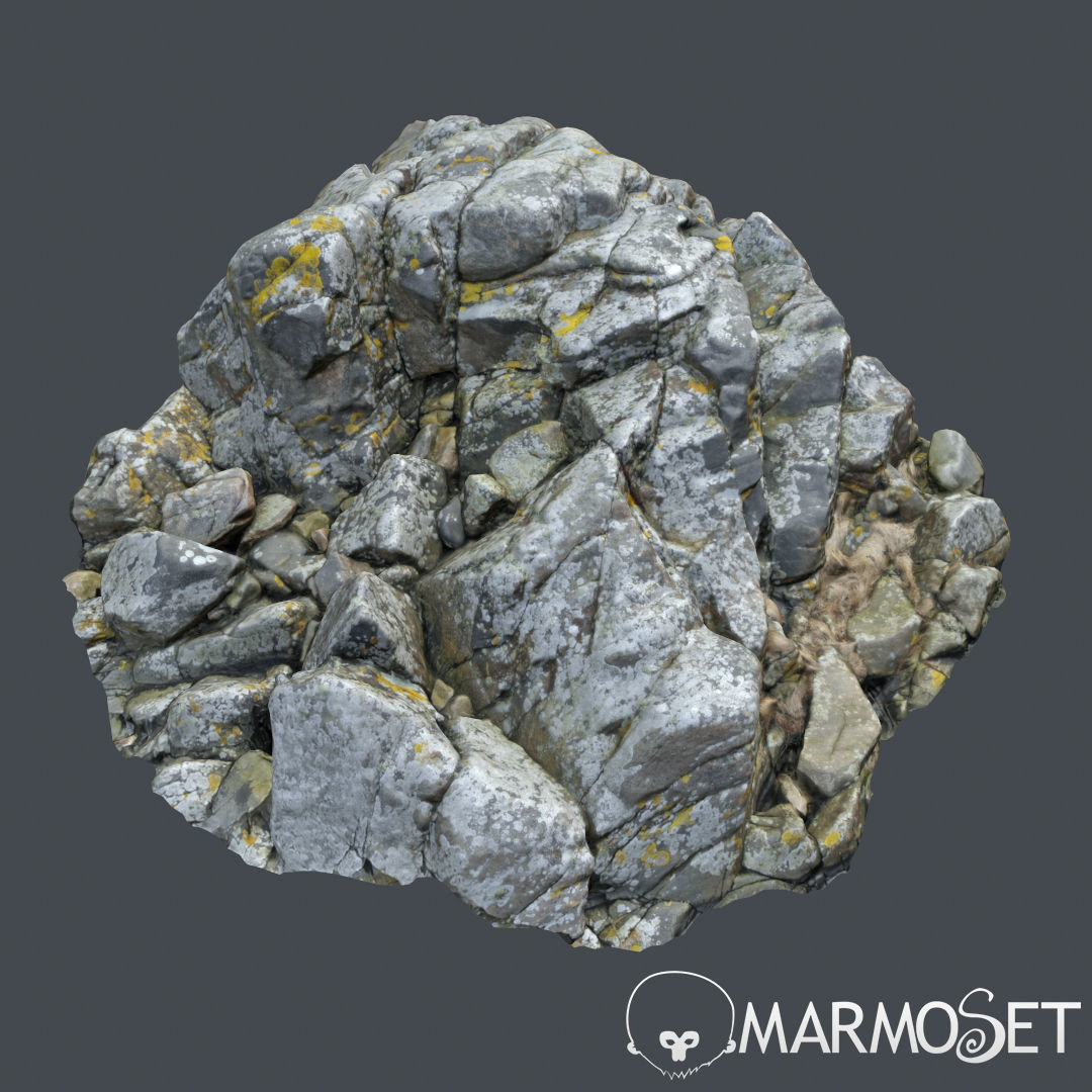 Cliff pack F bundle 3D model_1