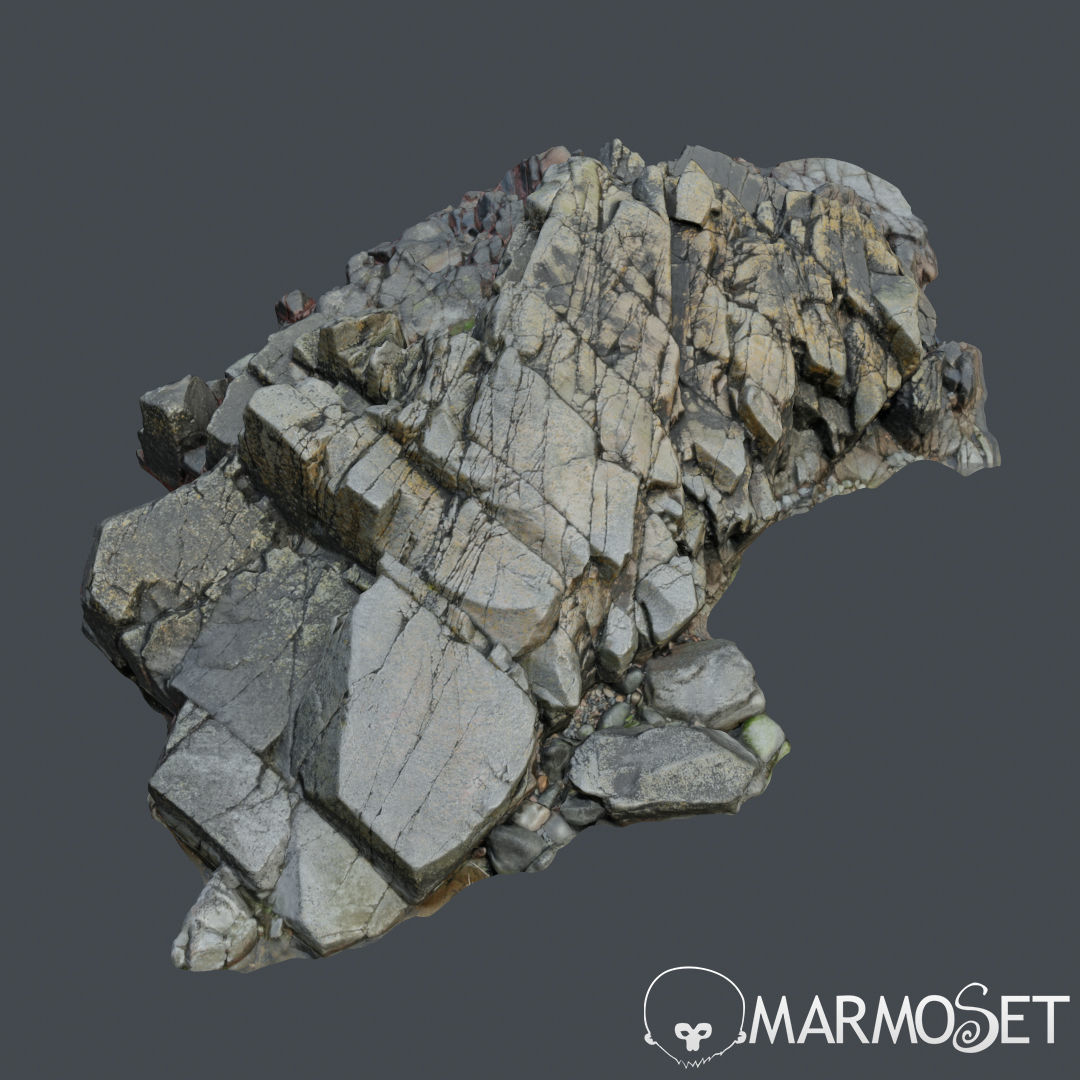 Cliff pack F bundle 3D model_26