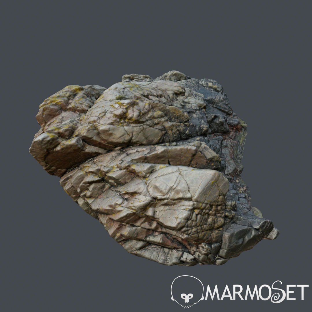 Cliff pack F bundle 3D model_4