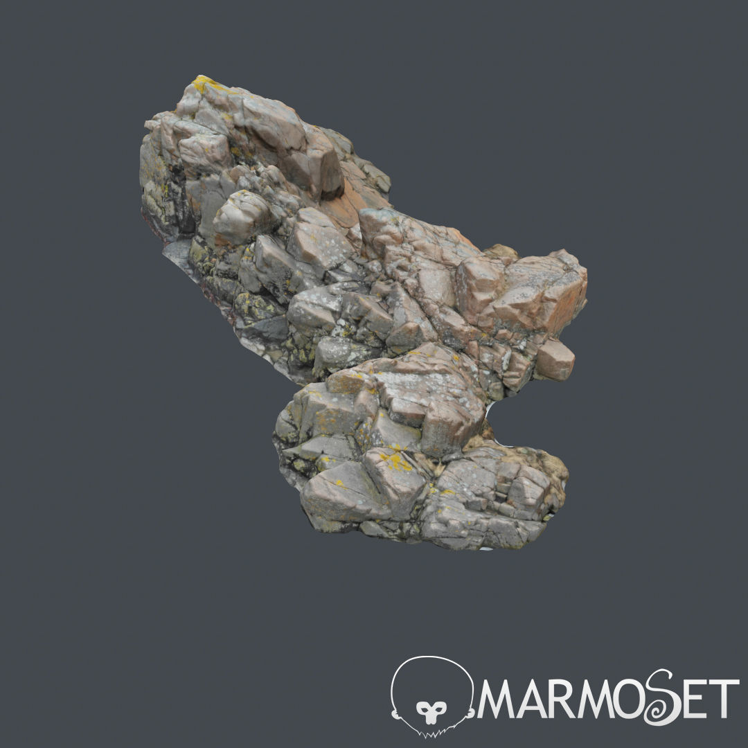 Cliff pack F bundle 3D model_15