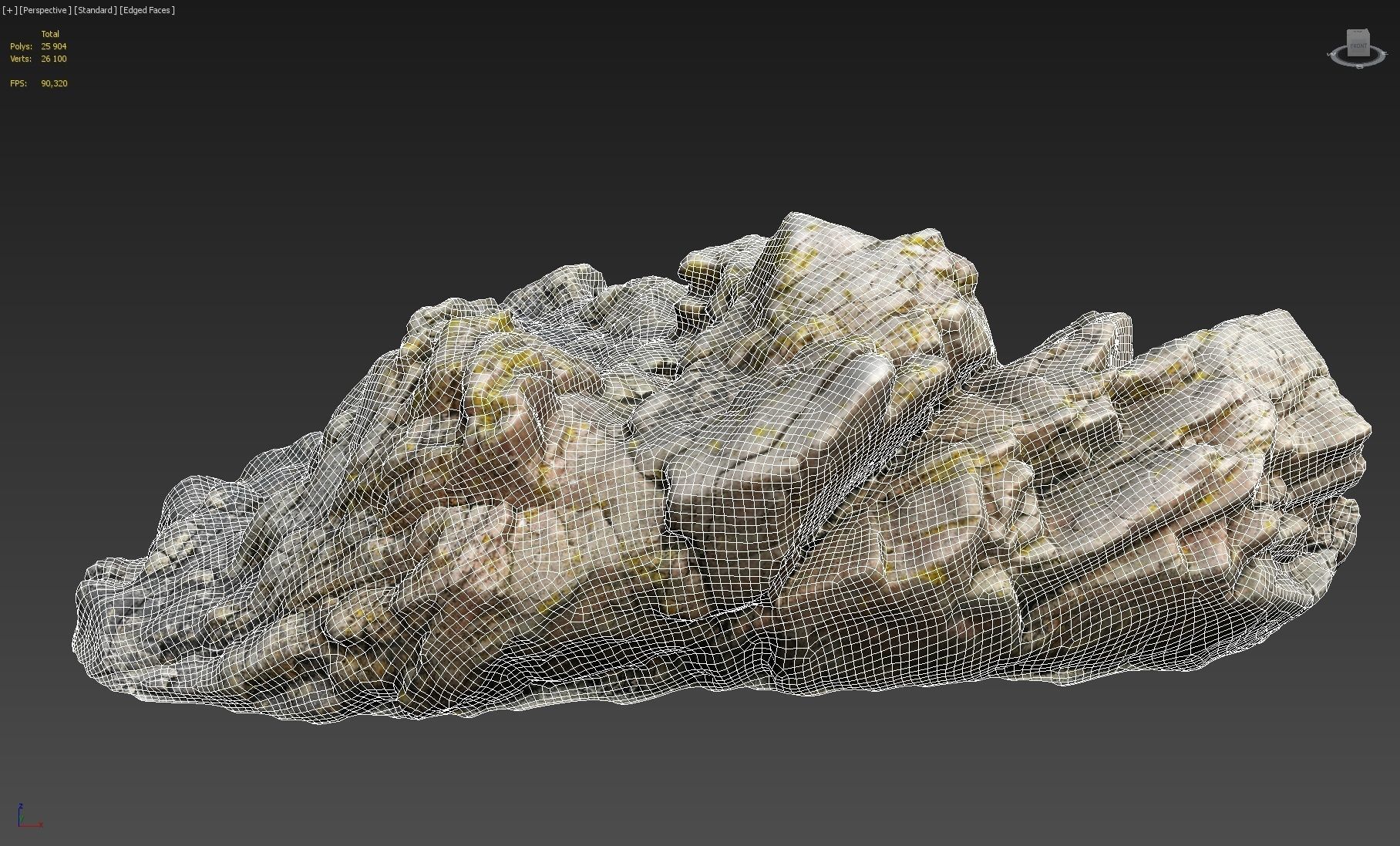 Cliff pack F bundle 3D model_12