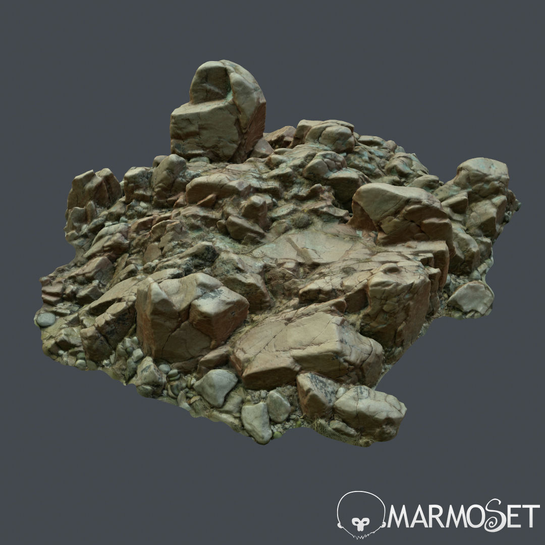 Cliff pack F bundle 3D model_31