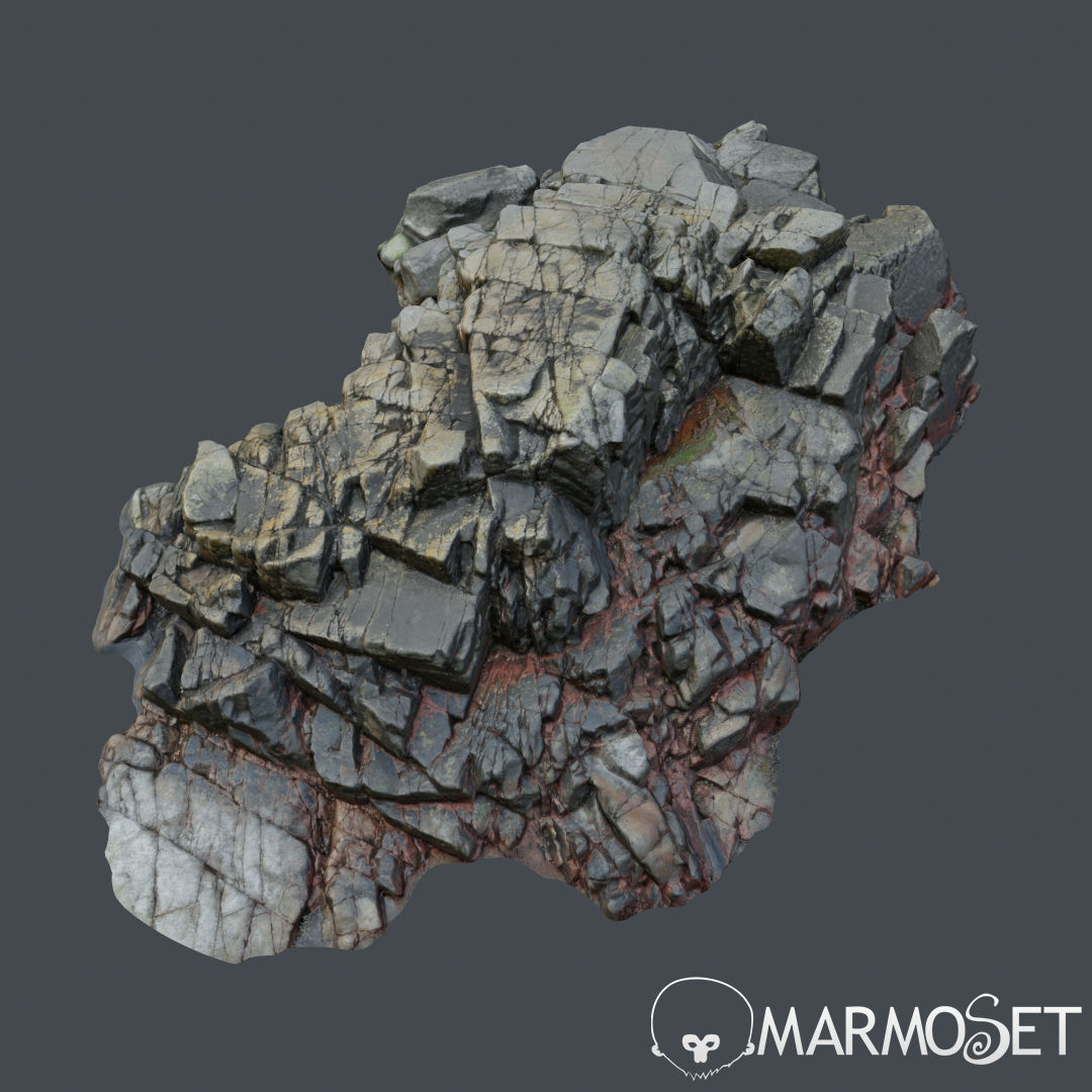 Cliff pack F bundle 3D model_22