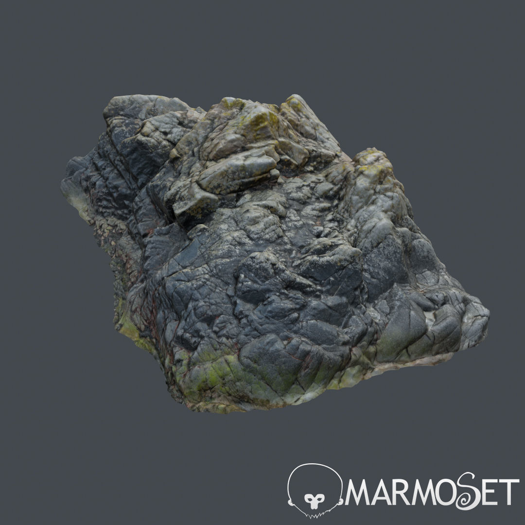 Cliff pack F bundle 3D model_8