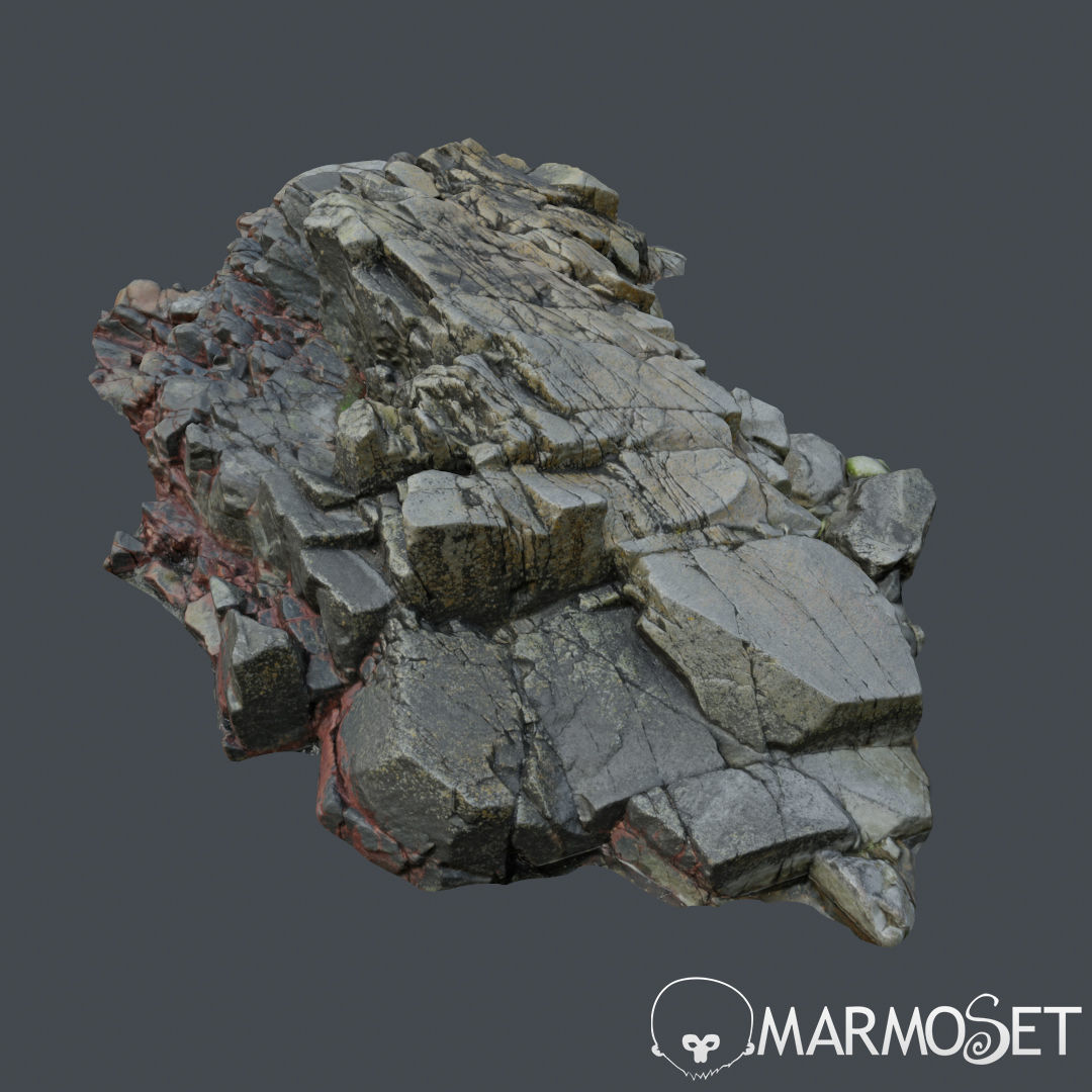 Cliff pack F bundle 3D model_24