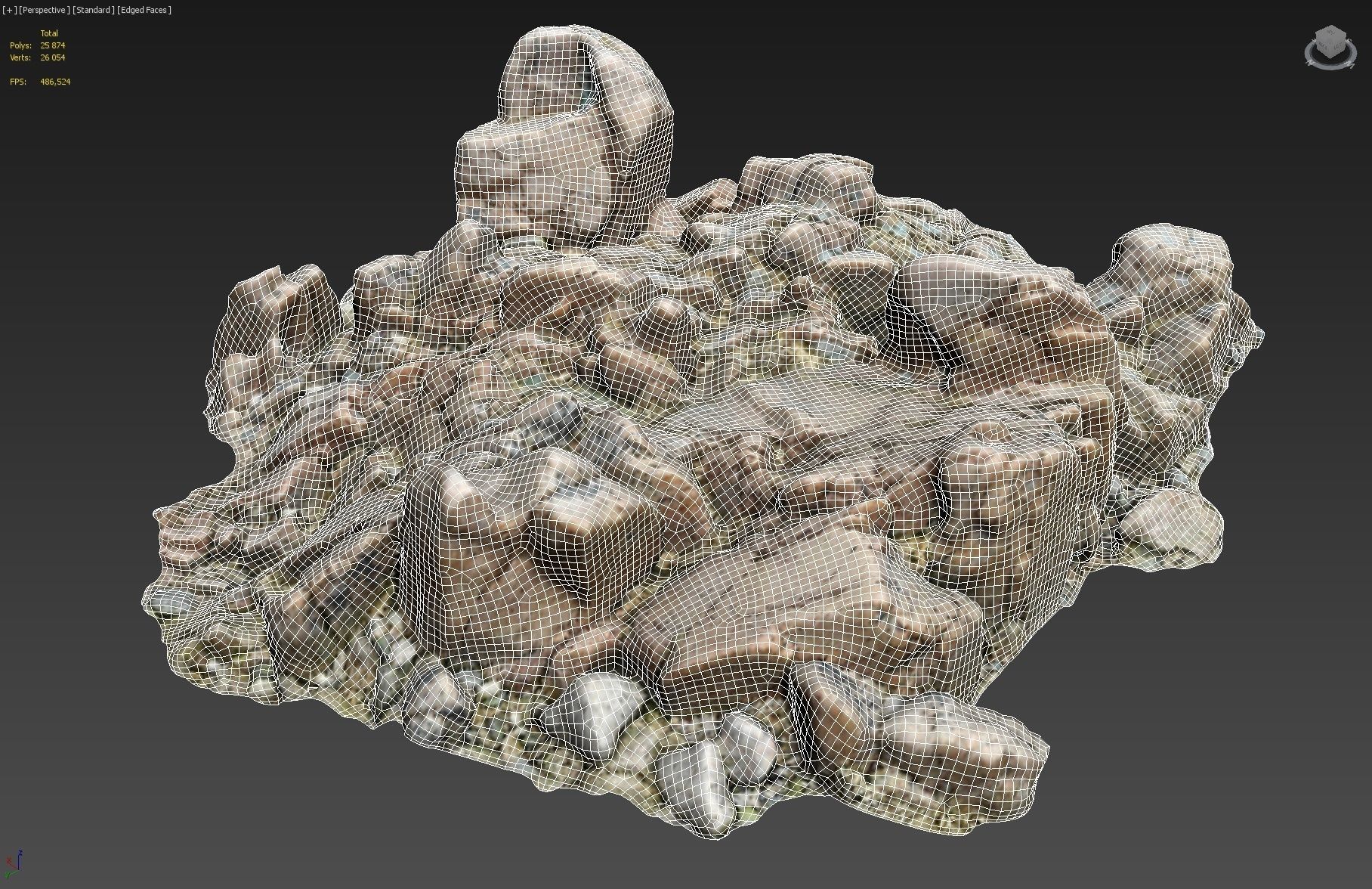 Cliff pack F bundle 3D model_37