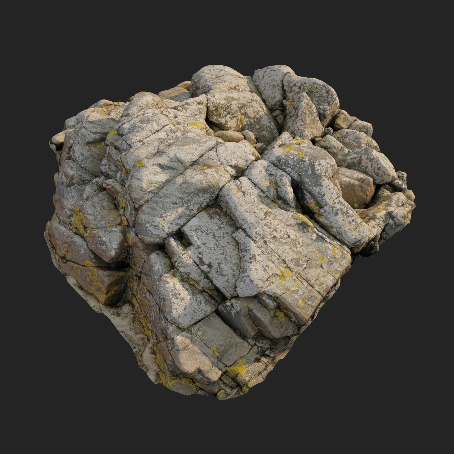 Cliff pack F bundle 3D model_3