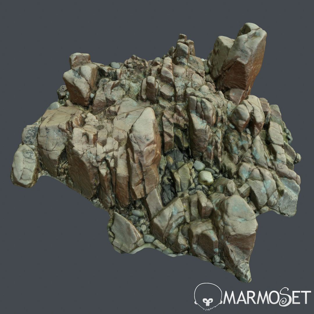 Cliff pack F bundle 3D model_34