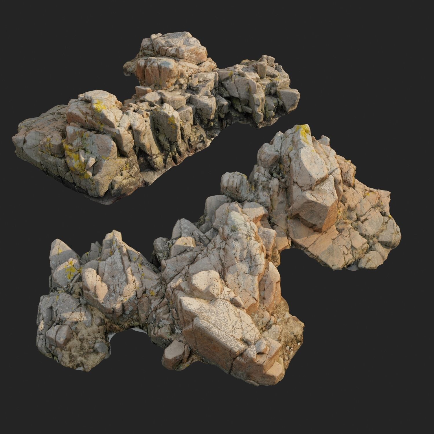 Cliff pack F bundle 3D model_19